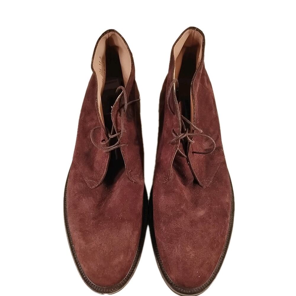 Johnston & Murphy Men’s Italian Brown Suede Chukka Boot Size 12M — Vibram Sole
